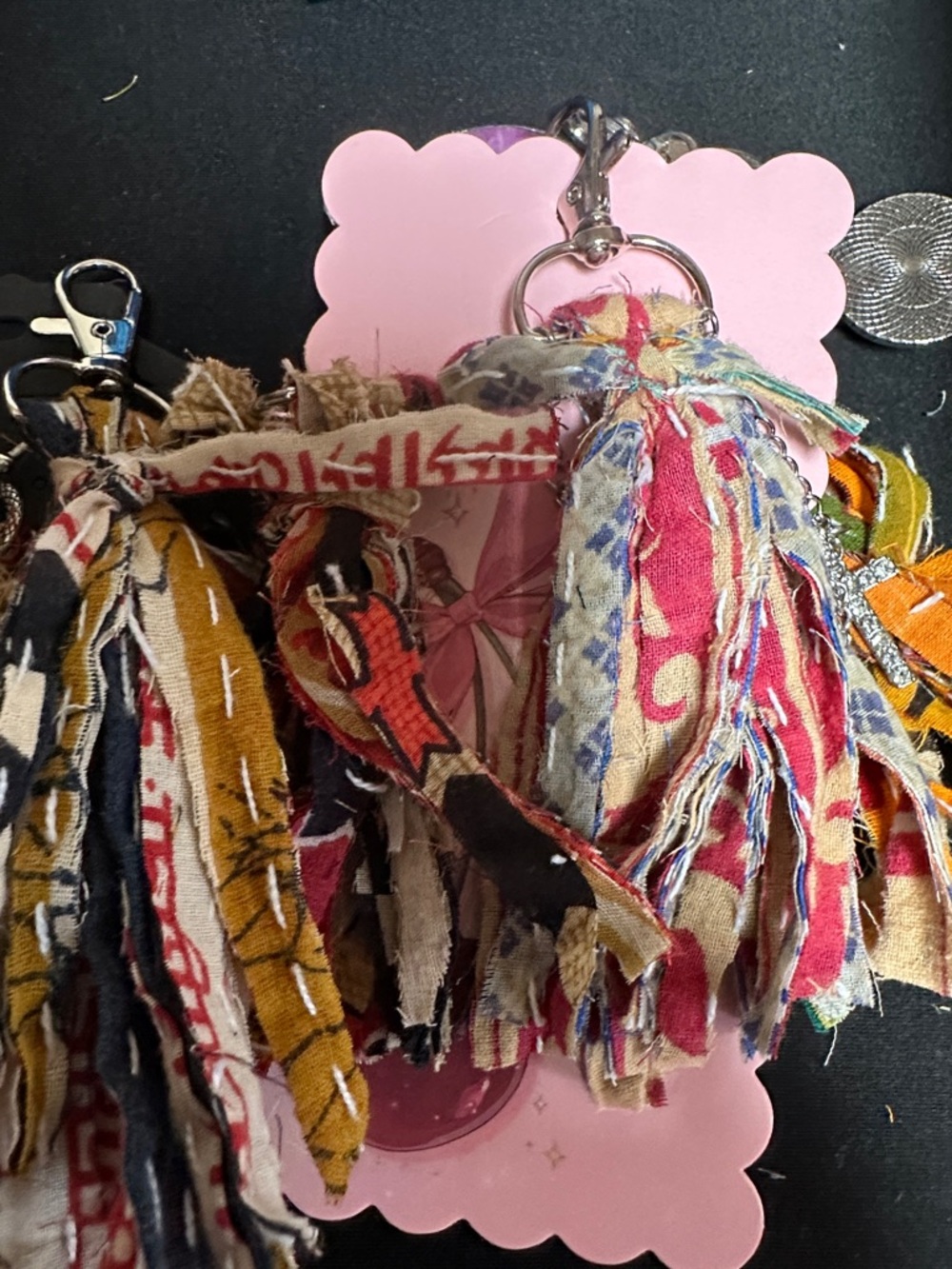 Assorted kantha keychains